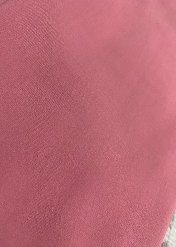 Pembe Kemerli Kısa Kadın Kumaş Pantolon - Görsel 6