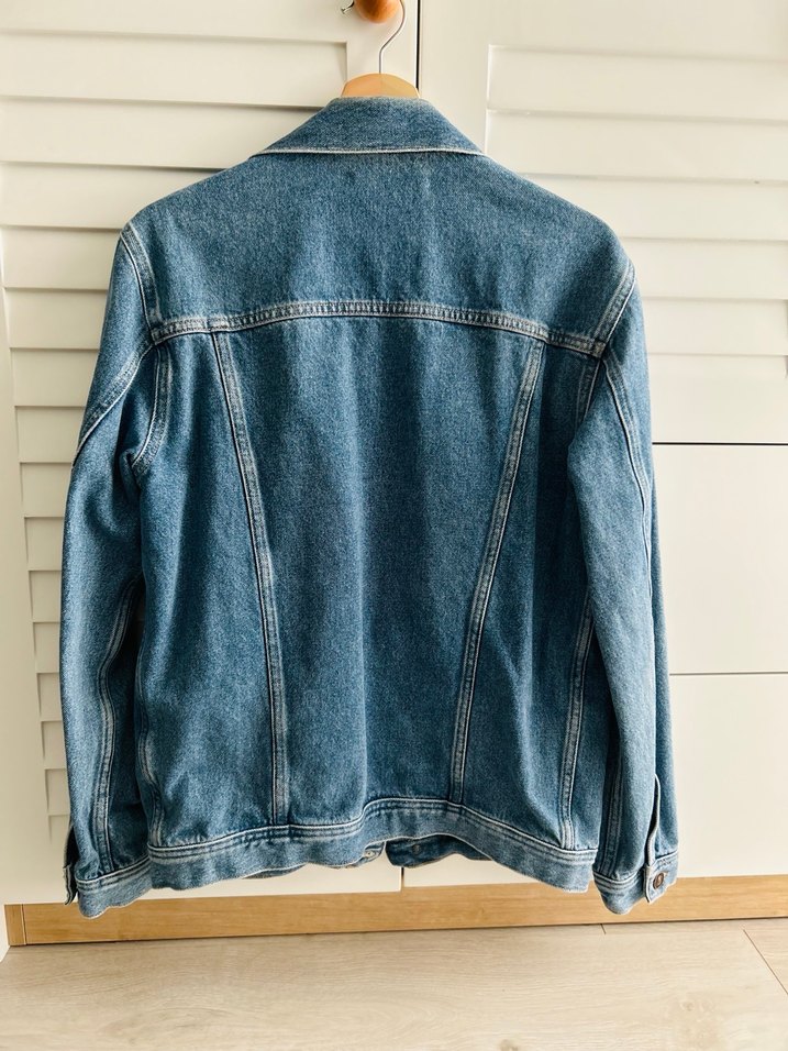 Erkek Mavi Denim Düğmeli Ceket - Görsel 4