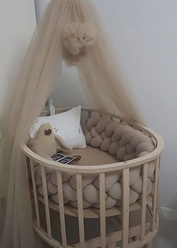 Ahşap Bebek Beşiği - Görsel 6