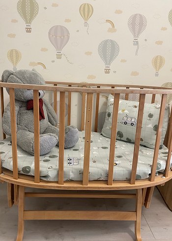 Ahşap Bebek Beşiği - Görsel 3