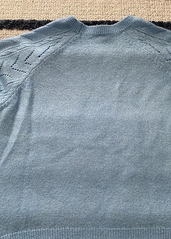 Mavi Bohem Örgü Kadın Kazak - Görsel 5