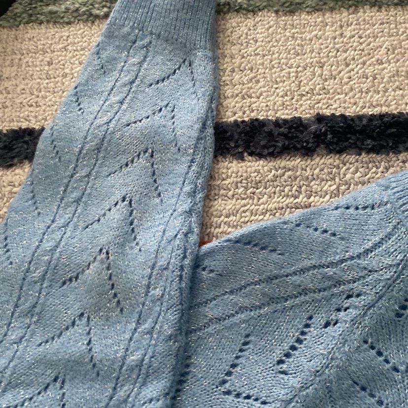 Mavi Bohem Örgü Kadın Kazak - Görsel 3