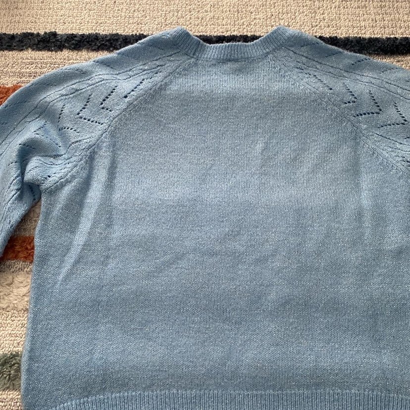 Mavi Bohem Örgü Kadın Kazak - Görsel 5