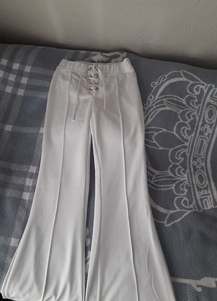 m Beden beyaz Renk İspanyol pantolon