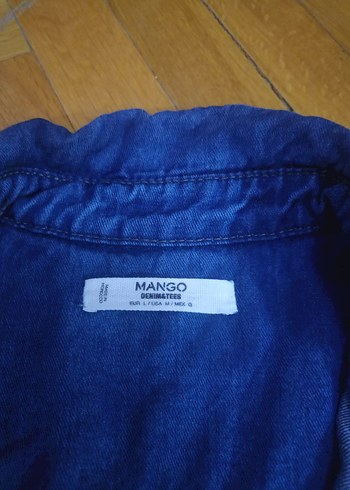 Düğmeli Koyu Mavi Kısa Denim tulum - Görsel 5