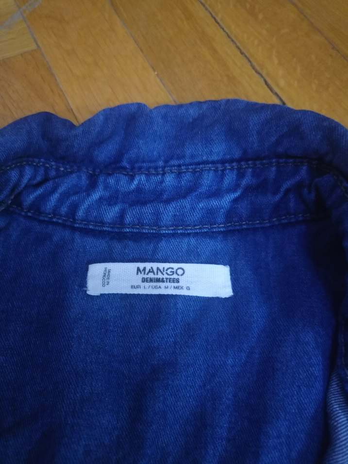 Düğmeli Koyu Mavi Kısa Denim tulum - Görsel 5