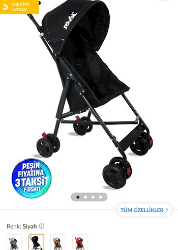 Siyah Bebek Arabası - Görsel 6