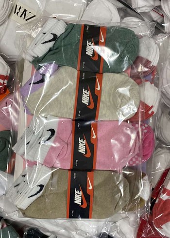 Nike Erkek kadın Mini Renkli Spor Çorap Seti