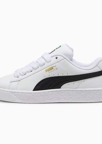 Beyaz Siyah Puma Suede Kadın Spor Ayakkabı