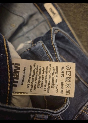 34 Beden kahverengi Renk Büyük Beden Mavi Kadın Regular Fit Midi Kot Pantolon