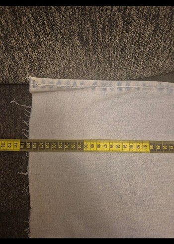 46 Beden buz mavisi Kadın püsküllü İspanyol paça Pantolon
