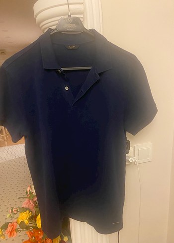 Erkek Lacivert Polo Yaka Tişört - Görsel 4