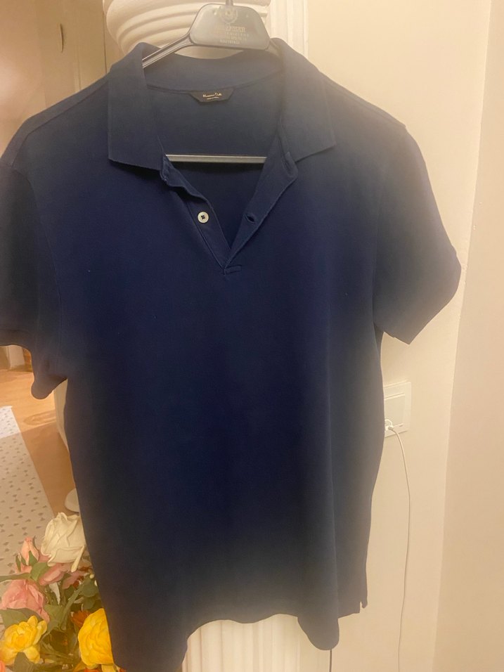 Erkek Lacivert Polo Yaka Tişört - Görsel 5