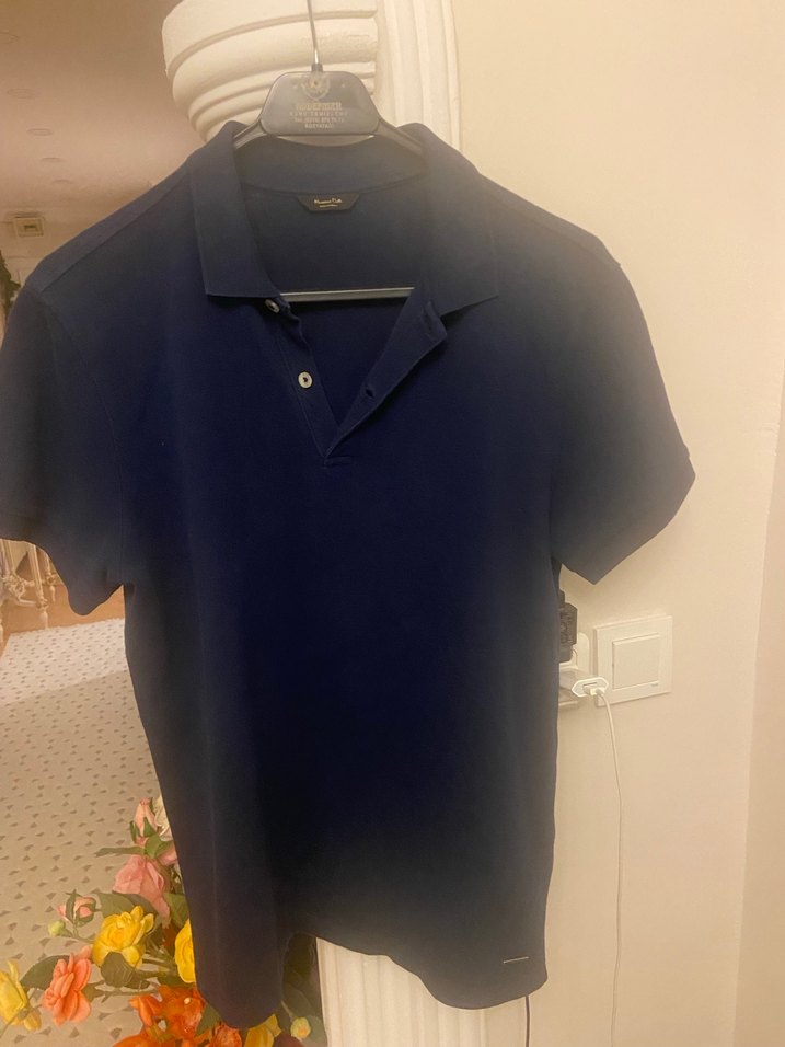 Erkek Lacivert Polo Yaka Tişört - Görsel 4