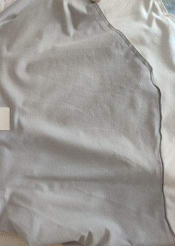 l Beden Gri Denim Detaylı Kadın Sweatshirt