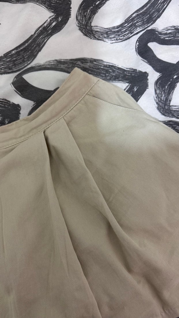 Bej  Midi Pilili Etek - Görsel 2