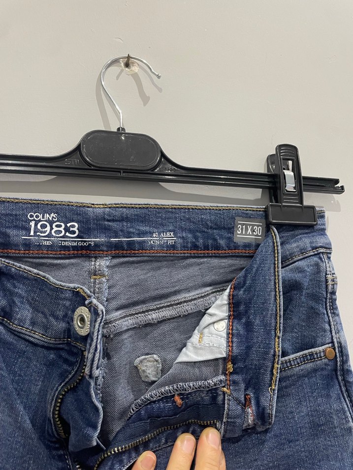 Kadın Lacivert Denim Normal Boy Jean - Görsel 2