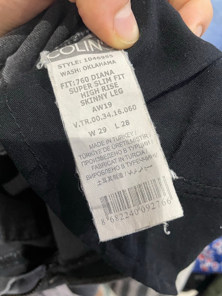 Siyah Boyfriend Kesim Kadın Kot Pantolon - Görsel 2