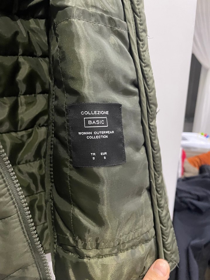 Fermuarlı Yeşil Kadın Ceket - Görsel 2