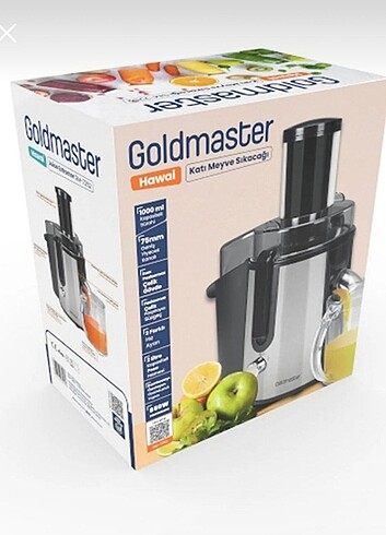 Goldmaster Hawaii 850 watt meyve sıkacağı 