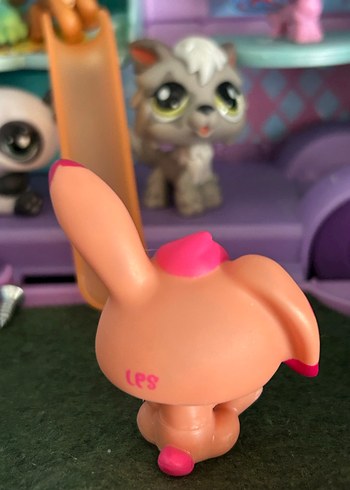 Miniş Renkli Pembe Tavşan Figür