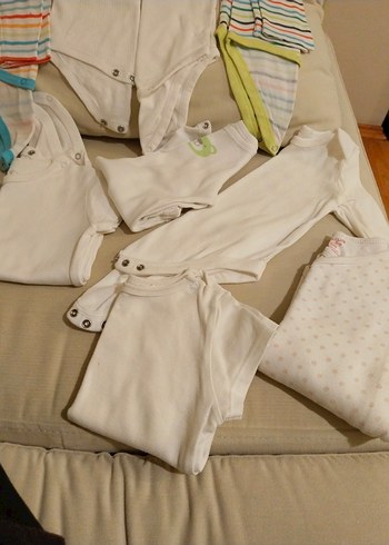 Bebek Hastane Çıkışı Pamuklu Beyaz Tulum - Görsel 4