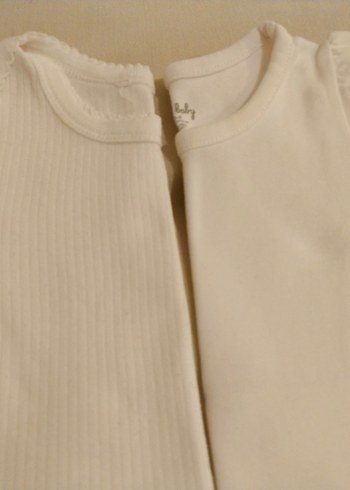 Bebek Hastane Çıkışı Pamuklu Beyaz Tulum - Görsel 2