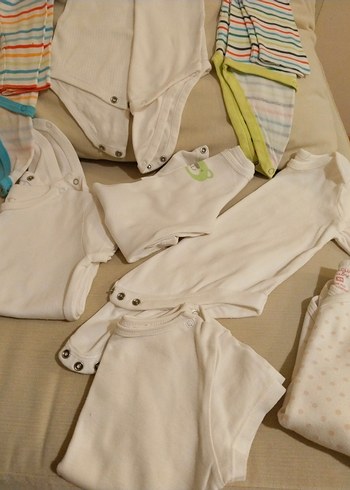 Bebek Hastane Çıkışı Pamuklu Beyaz Tulum - Görsel 6