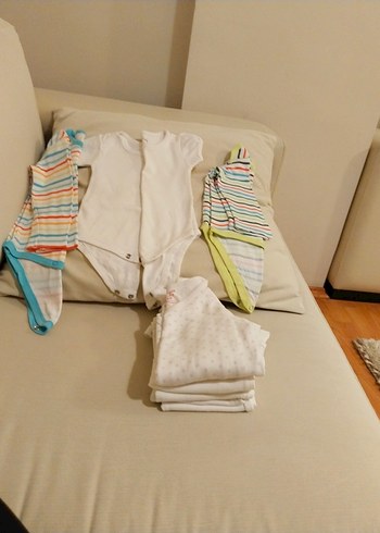 Bebek Hastane Çıkışı Pamuklu Beyaz Tulum - Görsel 5