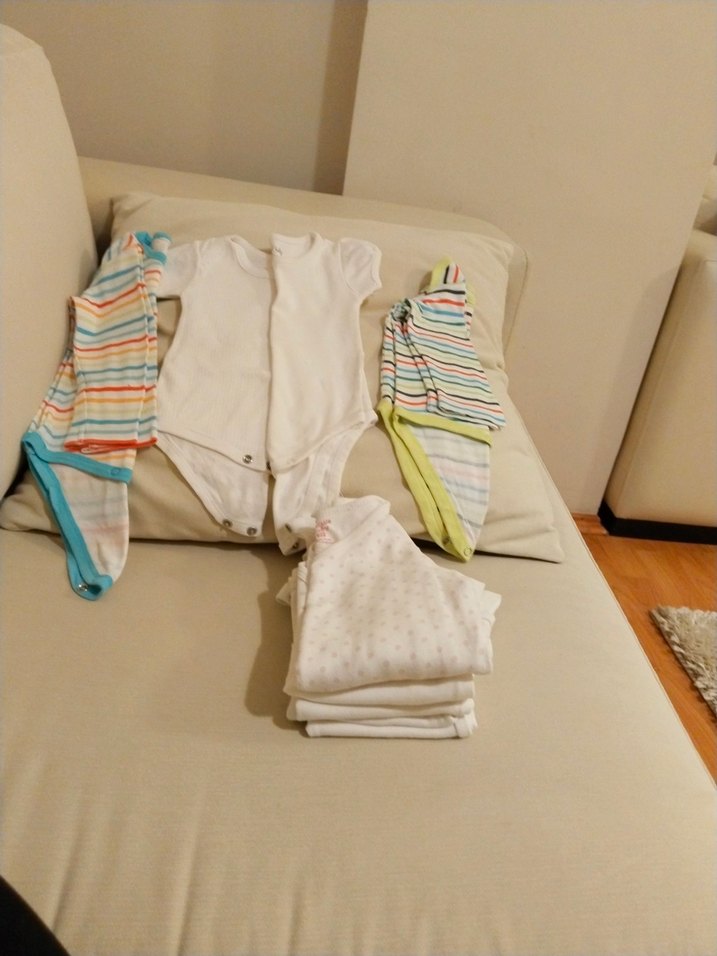 Bebek Hastane Çıkışı Pamuklu Beyaz Tulum - Görsel 5