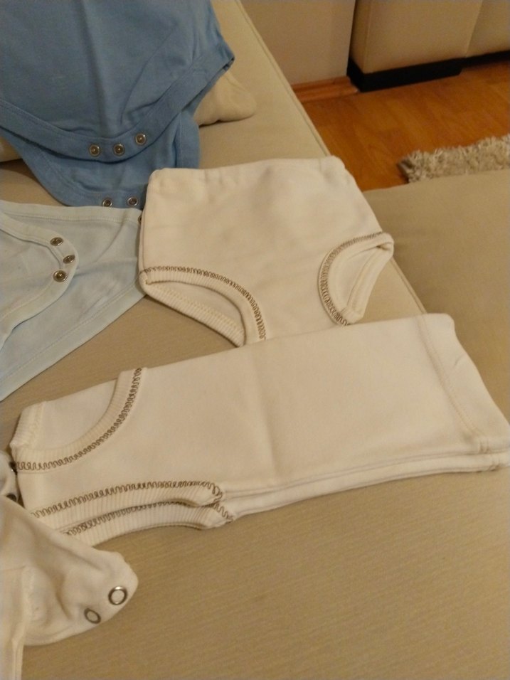 Bebek Erkek Hastane Kıyafeti Pamuklu Kısa Kollu - Görsel 2