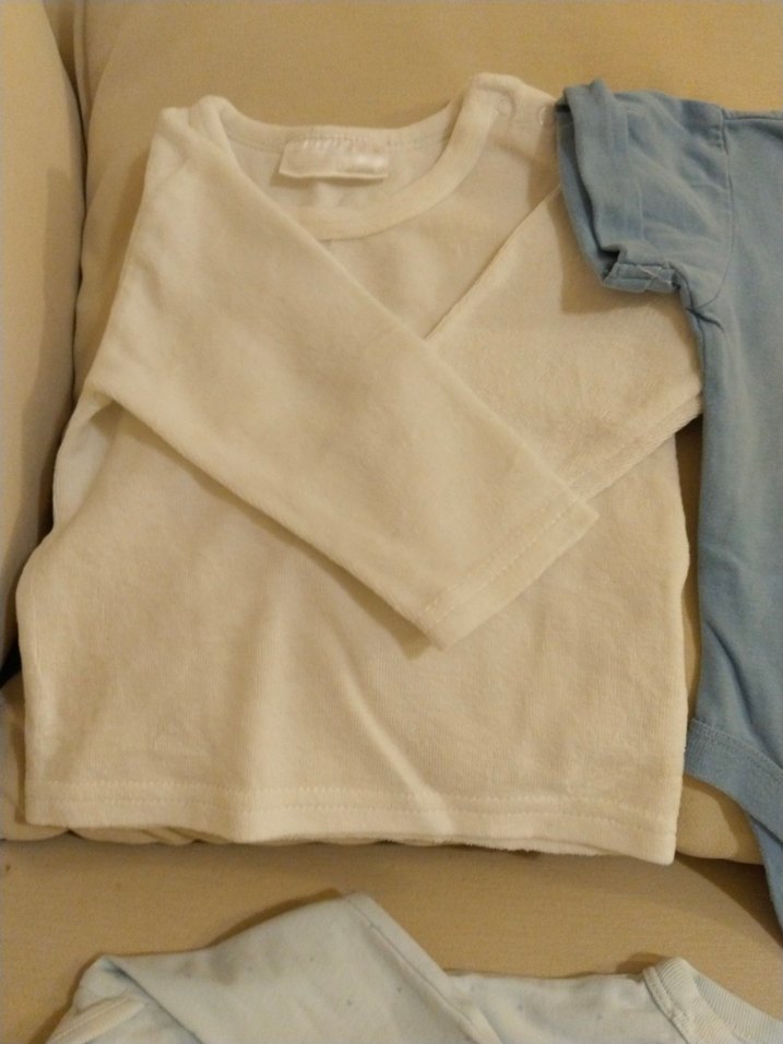 Bebek Erkek Hastane Kıyafeti Pamuklu Kısa Kollu - Görsel 4