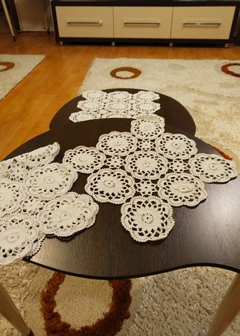 El Yapımı Beyaz Dantel oda takımı - Görsel 8