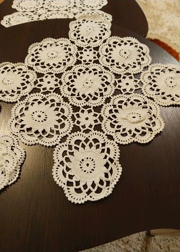 El Yapımı Beyaz Dantel oda takımı - Görsel 5