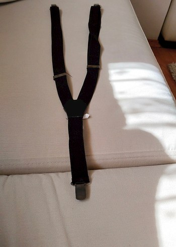 Siyah Süet Çocuk Pantolon Askısı - Görsel 2