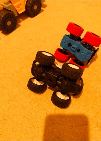 Renkli Oyuncak Polis ve Dinozor Arabası - Görsel 3