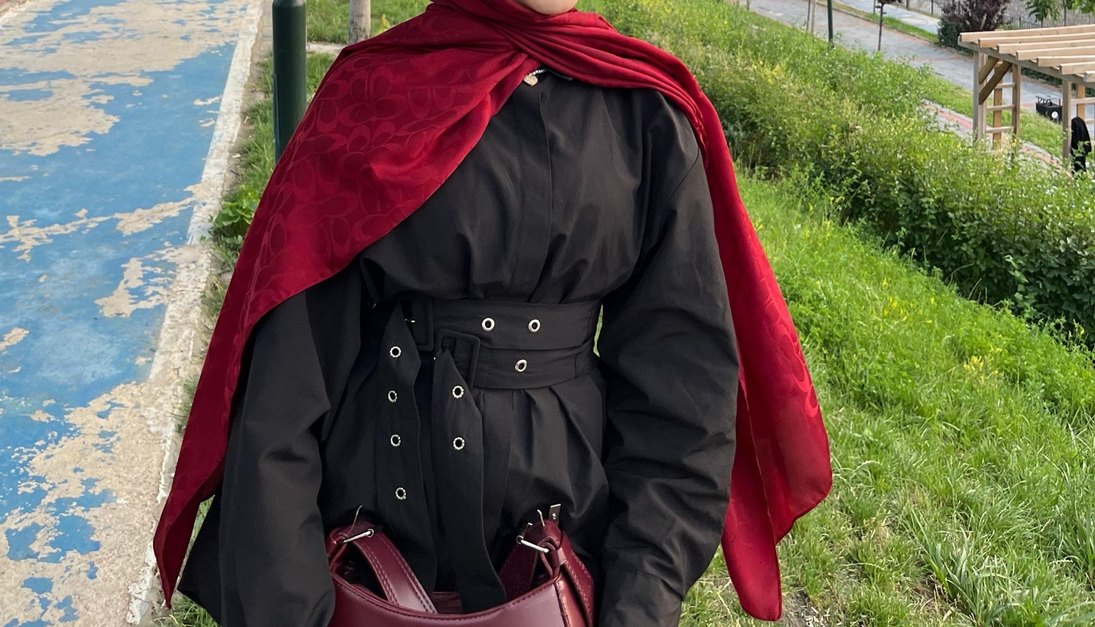 Bordo Deri Gotik Kemer - Görsel 2