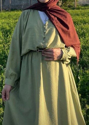 Suud Collection Beyaz Keten Bohem Midi Kimono