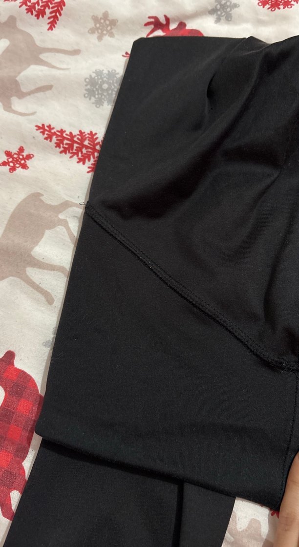 Siyah Yırtmaçlı Midi Tayt - Görsel 4