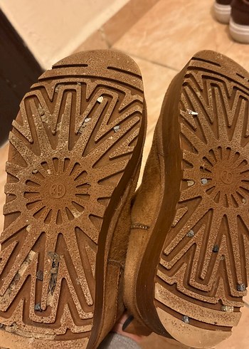 Kürklü Kahverengi Süet Kadın Dolgu Topuk Bot - Görsel 4