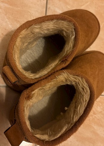 Kürklü Kahverengi Süet Kadın Dolgu Topuk Bot - Görsel 3