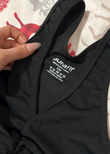 Siyah Mini Goth Spor Sütyeni - Görsel 4