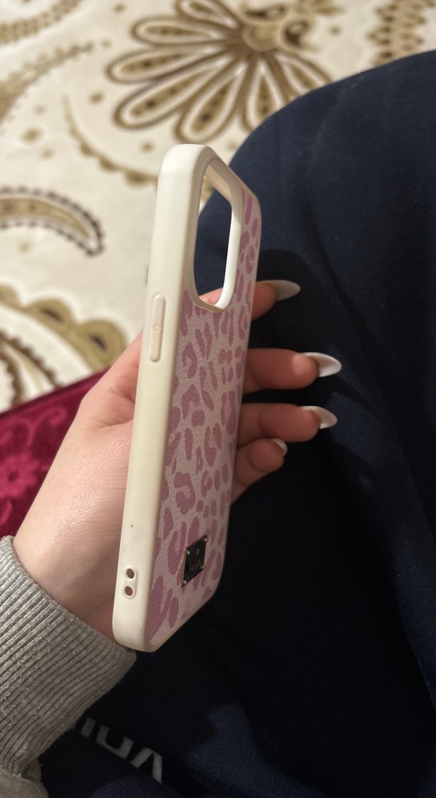 Dantel Detaylı Pembe Telefon Kılıfı iphone 13 pro kılıfı - Görsel 3