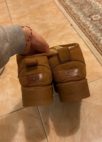 Kahverengi Süet Kürklü Kadın Dolgu Topuk Bot - Görsel 2