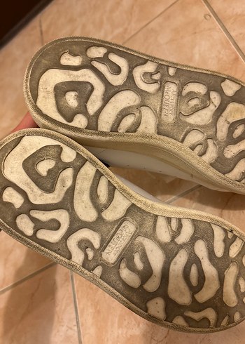 Beyaz Platform Topuklu Kadın Spor Ayakkabı - Görsel 3