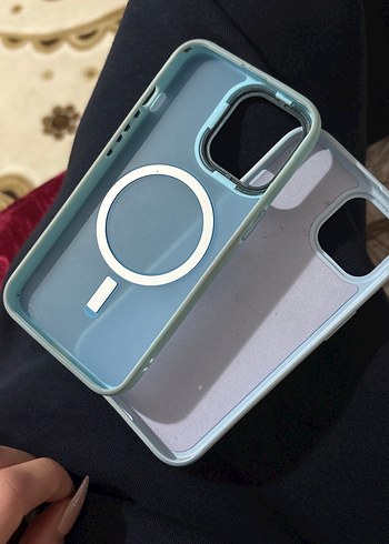 Parlak Mavi Gri Telefon Kılıfı iphone 13 pro - Görsel 2