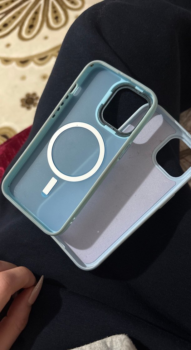 Parlak Mavi Gri Telefon Kılıfı iphone 13 pro - Görsel 2