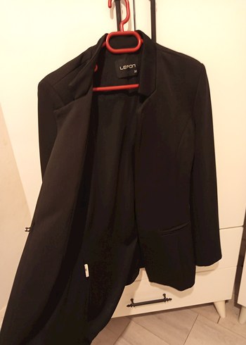 Lemon Siyah Düğmeli Kadın Blazer Ceket