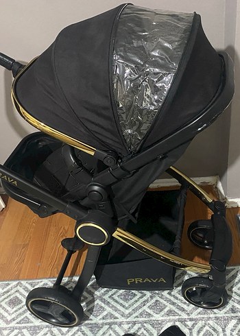 Prava P14 Crom 2023 Siyah Bebek Arabası - Görsel 5