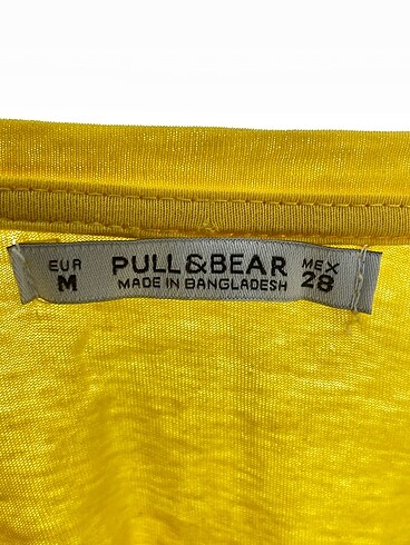 m Beden sarı Renk Pull and Bear T-shirt %70 İndirimli.